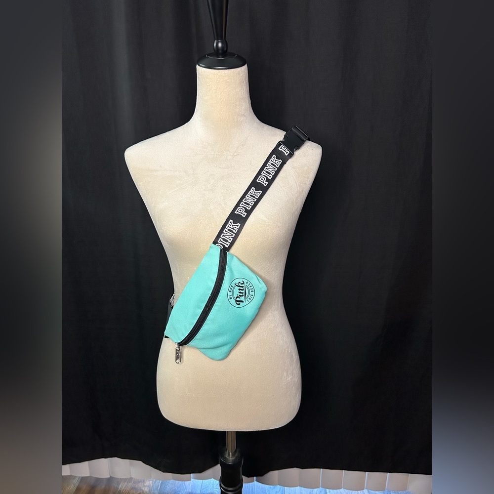 Pink Victorias Secret Teal Crossbody Bag